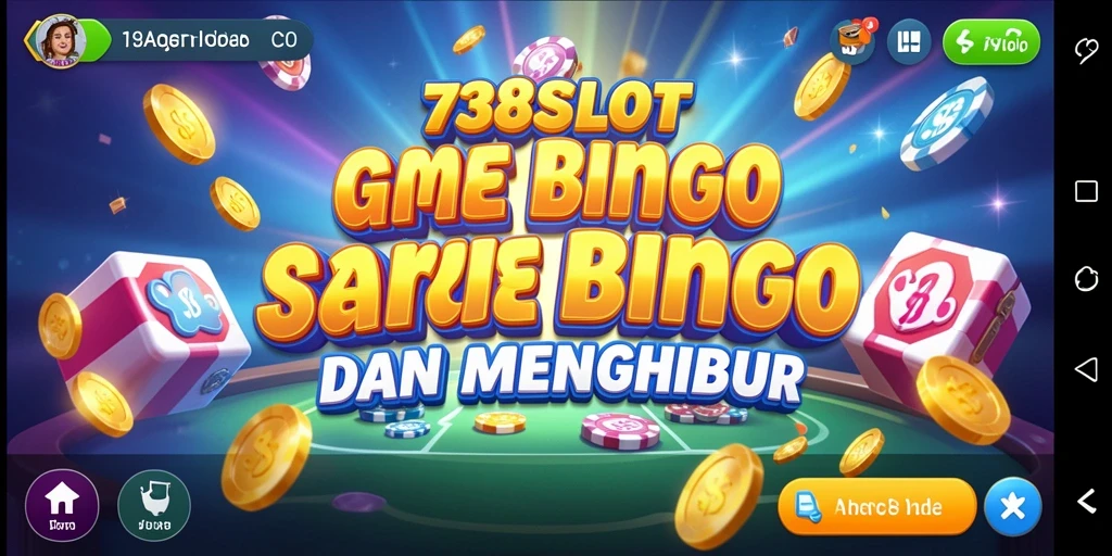 Tampilan menarik dari gameplay Bingo di 738SLOT.