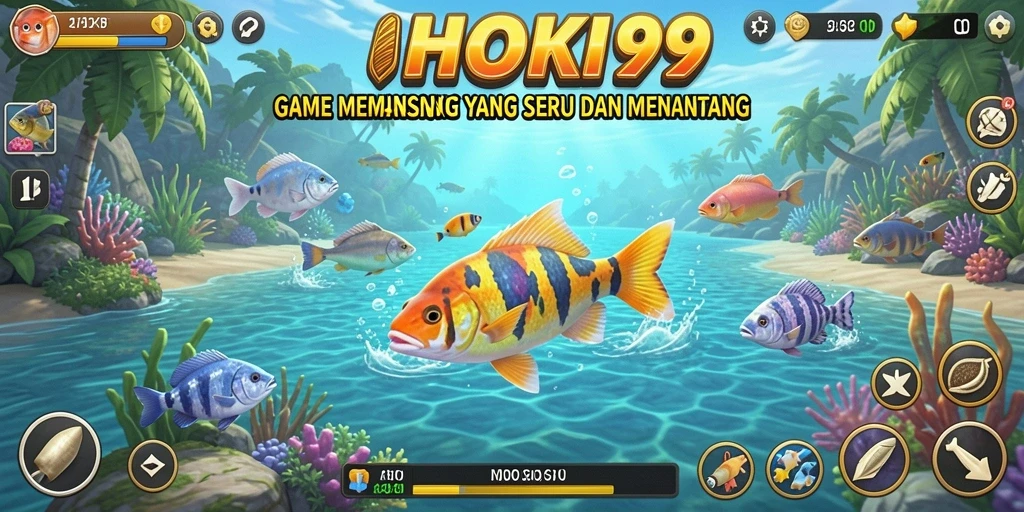Tampilan gameplay HOKI99 yang menakjubkan di dunia memancing.