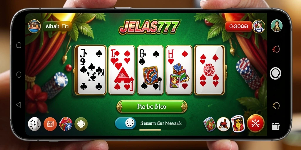 Screenshot JELAS777 menampilkan pemain yang sedang menikmati permainan domino.