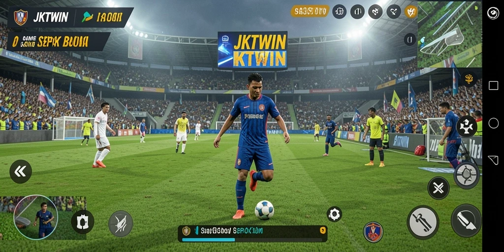 Tampilan gameplay JKTWIN yang menegangkan dan seru.