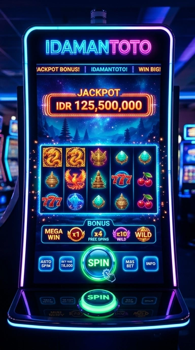 Tampilan utama aplikasi idamantoto yang intuitif.